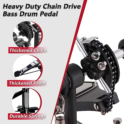 AZEAM Double Chain Drive Bass Drum Pedal - Image 3
