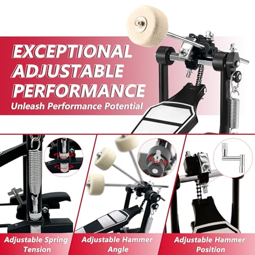 AZEAM Double Chain Drive Bass Drum Pedal - Image 2