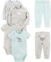 Simple Joys by Carter’s Baby Boys 6-Piece Bodysuits and Pants Set
