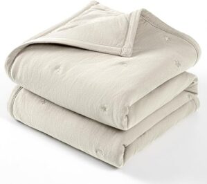 Lulu moon Baby Crib Blanket - Jersey Cotton Quilt 30x40''