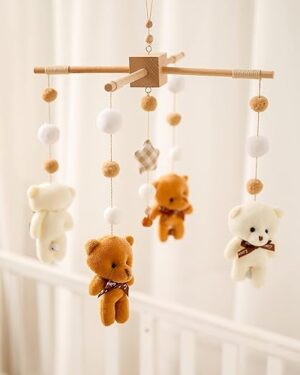 OESSUF Baby Crib Mobile Safari Animals