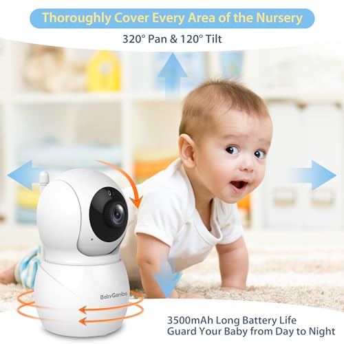 Baby Ganibs Video Baby Monitor With Camera, 4.3'' - Image 3