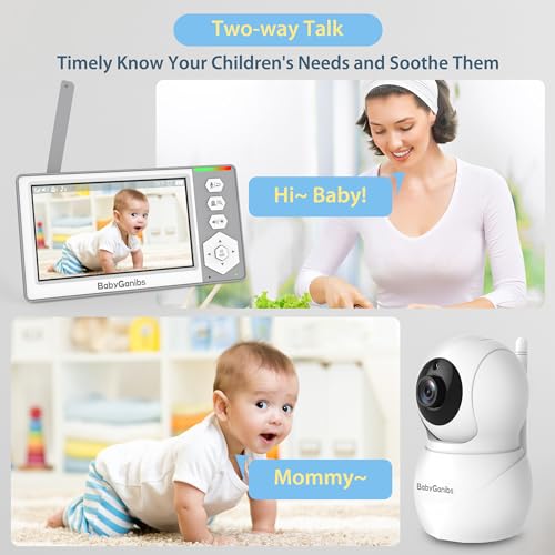 Baby Ganibs Video Baby Monitor With Camera, 4.3'' - Image 5