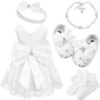 Bunnycool Baby Girl Baptism Outfit 5 Pcs