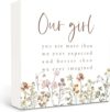Qvapt Baby Girl Nursery Decor Wood Sign