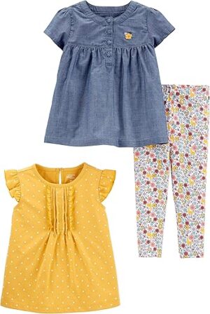 Simple Joys by Carter’s Baby-Girls 3-Piece Playwear Set