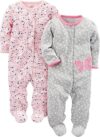 Simple Joys by Carter’s Baby Girls’ Cotton Snap Footed Sleep and Play