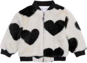 Splendid Baby Girls’ Faux Fur Bomber Jacket