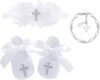 Bow Dream Baby Girl’s White Lace Christening Shoes