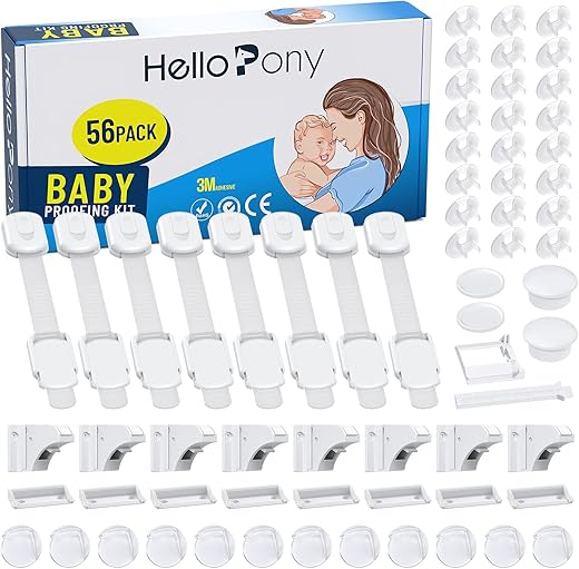 HELLOPONY Baby Proofing Kit: Locks, Latches, Protectors