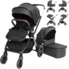 SIMPLGIRL Baby Stroller With Removable Bassinet