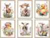 LNLAGBO Baby Watercolor Farm Animals Nursery Prints, Set of 6 (8