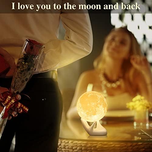 Balkwan Moon Lamp - 3D Dimmable Touch Light - Image 5