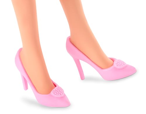 Barbie Collectible Doll Wearing Pink & White Gingham Dress - Image 4
