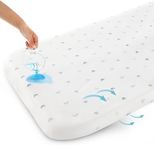 Biloban Bassinet Mattress Pad, Waterproof Baby Foam