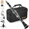 Vangoa Bb Clarinet, Beginner Student, Nickel-Plated