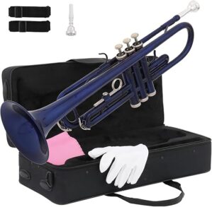 Ktaxon Bb Standard Trumpet for Beginners, 7C Mouthpiece