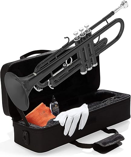 Mendini by Cecilio Bb Trumpet for Beginner or Advanced Student