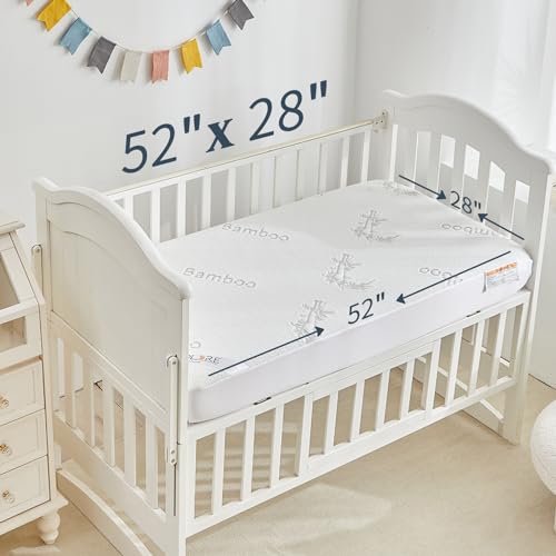 BEDLORE Waterproof Crib Mattress Protector 2 Pack - Image 2