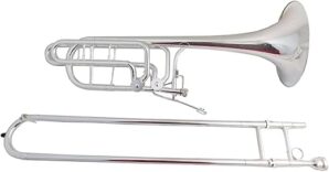 KAILINGBAIHUO Beginner Bass Trombone Bb/F/EB/D with Case