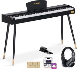AODSK Beginner Digital Piano 88 Key Keyboard
