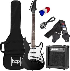 Best Choice Products Beginner Electric Guitar Starter Kit, Jet Black