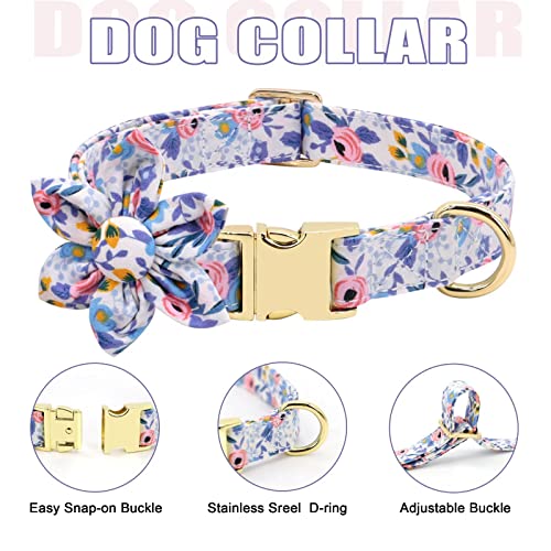 Beirui Cute Girl Dog Collar Leash Set XS - Image 4