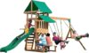 Backyard Discovery Belmont Cedar Wood Playset Swing Set Green