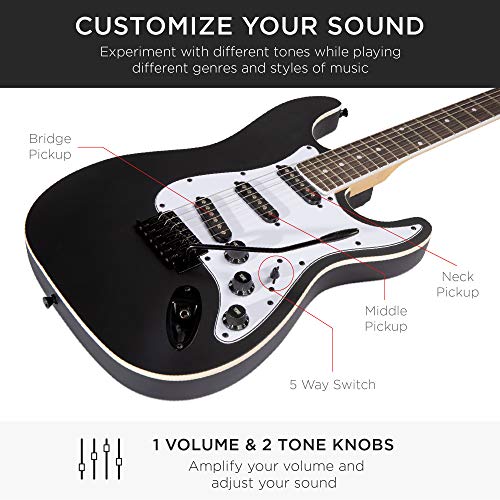 Best Choice Products Beginner Electric Guitar Starter Kit, Jet Black - Image 4