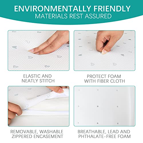 Biloban Bassinet Mattress Pad, Waterproof Baby Foam - Image 4