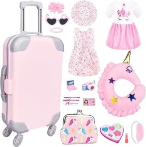 BNUZEIYI BNUZEIYI 17Pcs 18 Inch Doll Clothes Set
