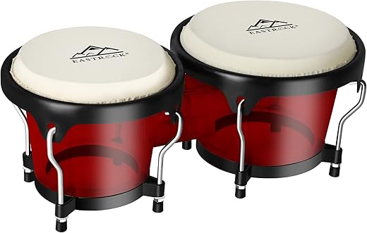 EASTROCK Bongo Drums Set with Tuning Wrench