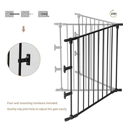 Bonnlo 120.5-Inch Metal Fireplace Fence Guard - Image 4
