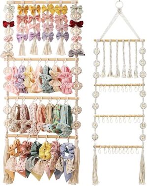 GRDYEAAR Bow Organizer For Girls, Claw Clip Hanger