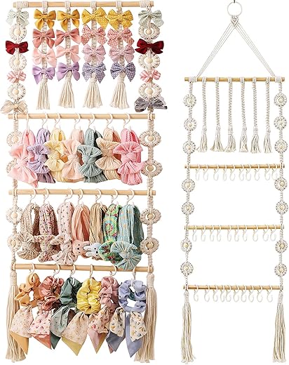 GRDYEAAR Bow Organizer For Girls, Claw Clip Hanger