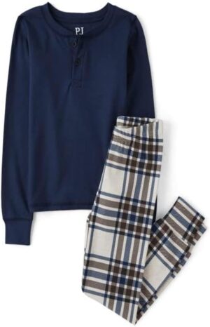 The Children’s Place Boys Long Sleeve Cotton Pajama Set