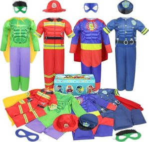 Teuevayl Boys Muscle Chest Dress Up Costumes Set