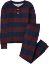The Children’s Place Boys Striped Henley Snug Pajamas