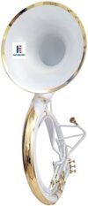 NauticalMart Brass Sousaphone Bb Big Bell Tuba with Carry Bag