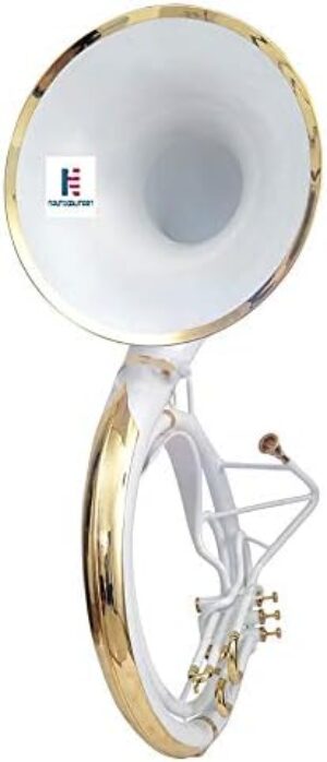 NauticalMart Brass Sousaphone Bb Big Bell Tuba with Carry Bag