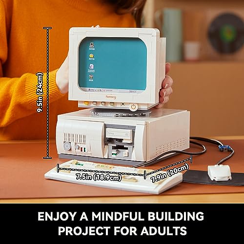 BRICKKK Retro Computer Block Set, Vintage Architecture Model Building Kit - Image 3