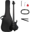 Ktaxon Burning Fire Style Electric Bass Guitar Set