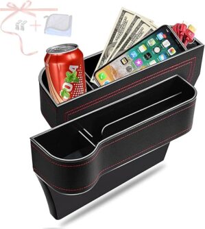 jiaji Car Seat Gap Filler Organizer, 2 Pack