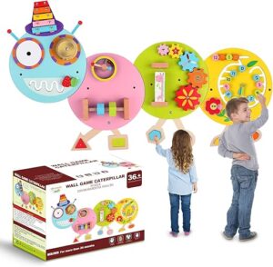 Uiopy Caterpillar Activity Wall Panels: Sensory Toy