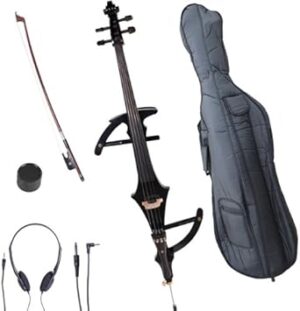 Cecilio CECO-4BK Ebony Electric Silent Cello