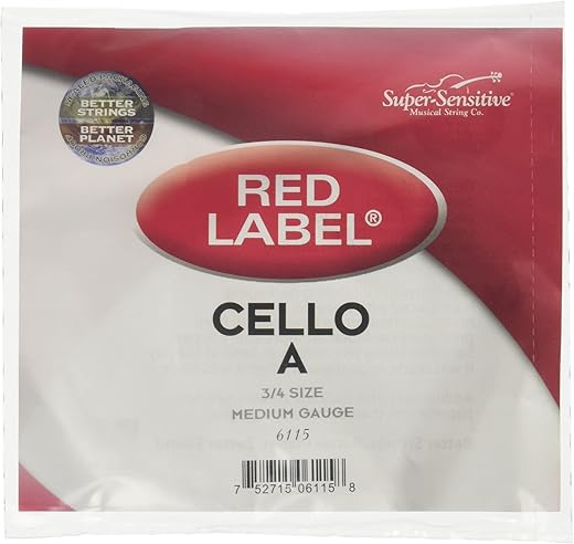 Super Sensitive Cello A String 3/4 Medium