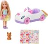 Barbie Chelsea Doll & Toy Car With Unicorn Theme