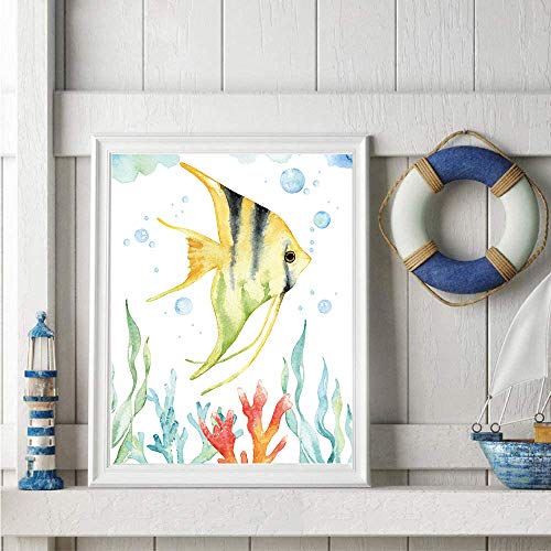 CHIEN-CHI LILI Texture Of Dreams Watercolor Sea Marine Life Art Print Set - Image 4