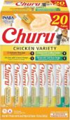 INABA Churu Cat Treats, Creamy Purée, Chicken Variety Box