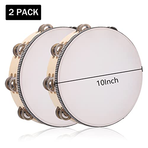 CKVIHAV 2Pack 10 Inch Double Row Tambourine - Image 3